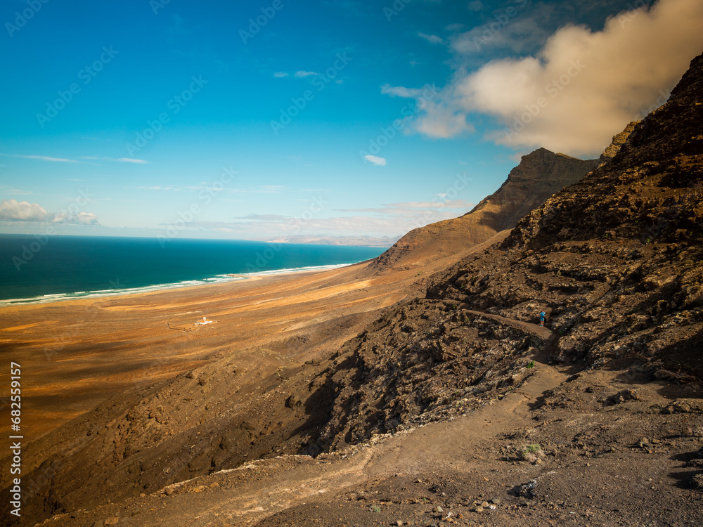 Northwest coast of Fuerteventura with Villa Winter