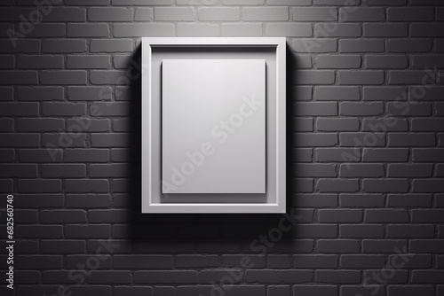 blank frame on wall