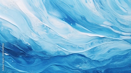 Abstract Blue Art Painting Background. Abstract waves