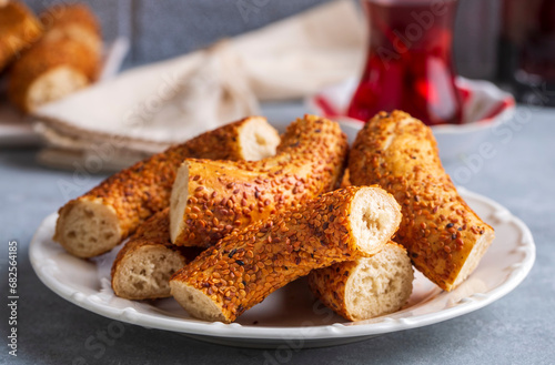 Turkish bagel and Turkish t...