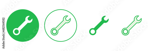 Wrench icon set. repair icon vector. tools icon vector