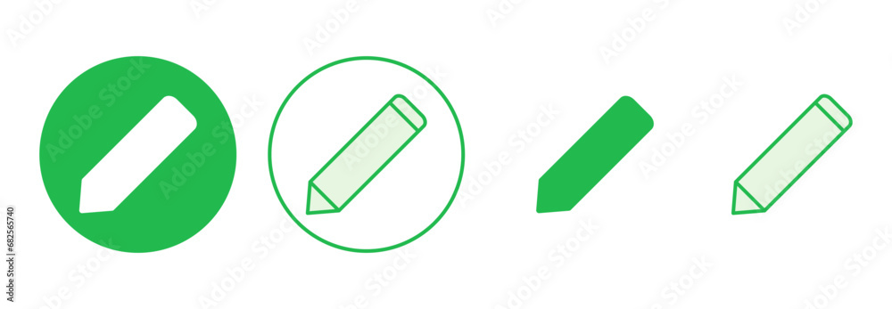 Pencil icon set. pen symbol. edit icon vector Pencil icon set. pen symbol. edit icon vector