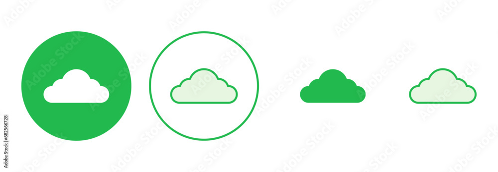 Cloud icon set. cloud vector icon Cloud icon set. cloud vector icon