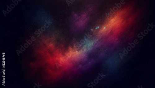 Dark grainy gradient background purple red orange blue black colors banner poster cover abstract design