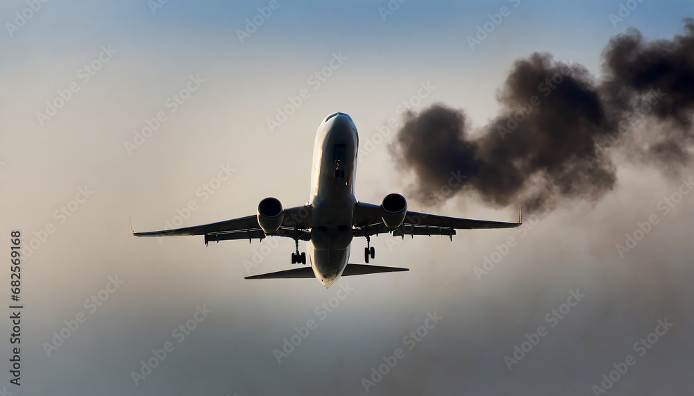 aereo in volo inquinamento 