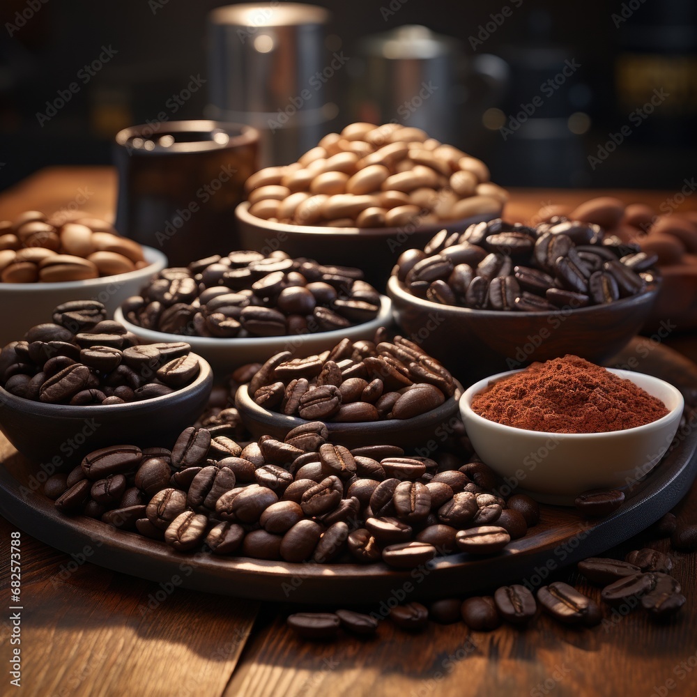 Fototapeta premium Coffee beans UHD wallpaper