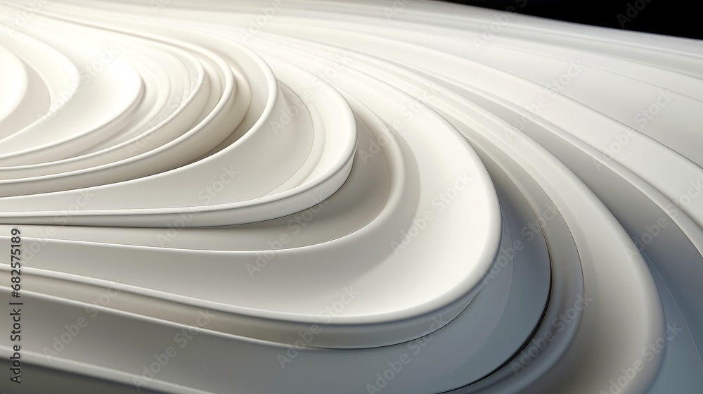 Obraz premium Abstract white soft waves background