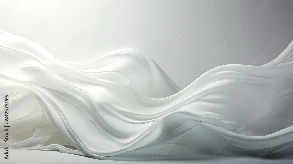 Obraz premium White wave abstract background wallpaper