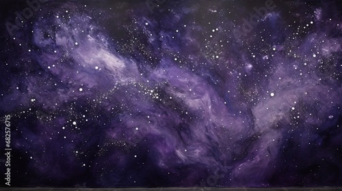 Dark purple and silver epoxy wall texture, resembling a starry night sky. photo