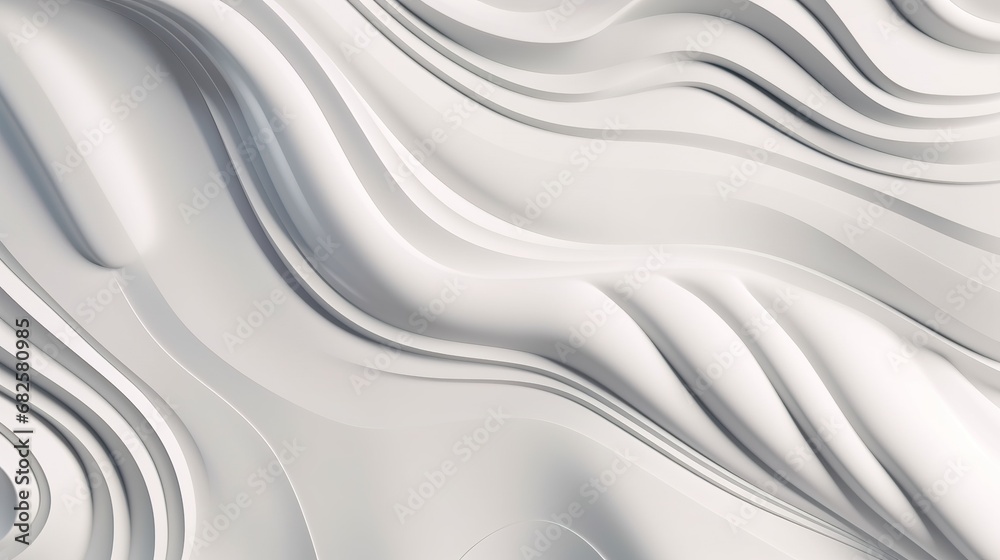 Hintergrund aus weißem Silikon. Wellen und Schwingungen aus einer Flüssigkeit wie Silikon oder dickflüssiger Farbe. Struktur und Textur.  - obrazy, fototapety, plakaty 