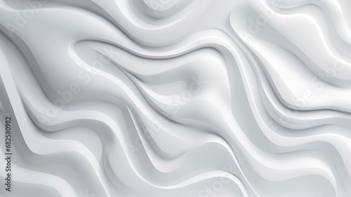 Hintergrund aus weißem Silikon. Wellen und Schwingungen aus einer Flüssigkeit wie Silikon oder dickflüssiger Farbe. Struktur und Textur. 