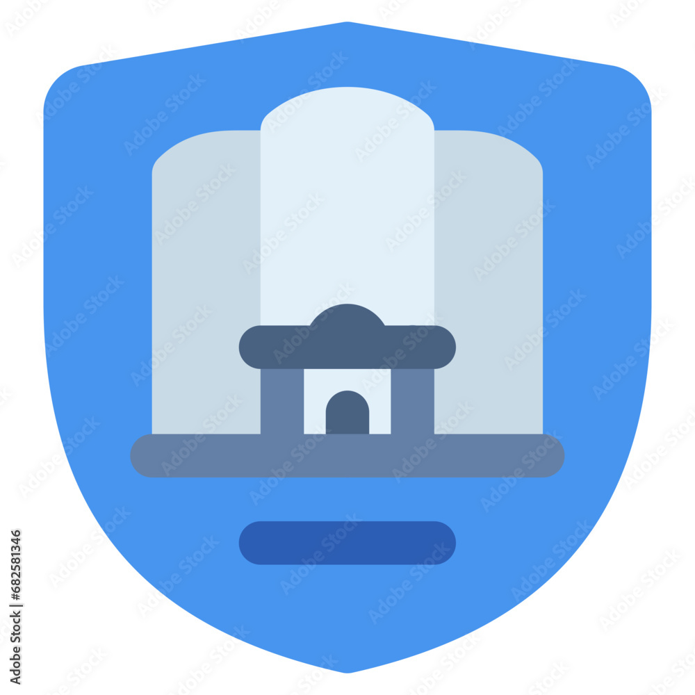 apartment protection vector icon. real estate icon flat style. perfect use for logo, presentation, website, and more. simple modern icon design color style