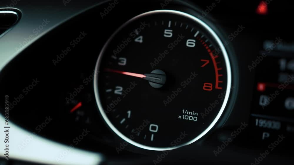 Close-up of Car Speedometer Close-up of Car Speedometer