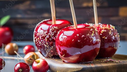 apples on a plate