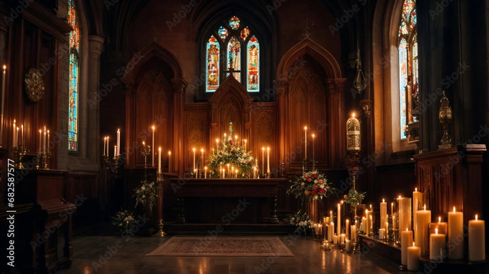 Candlelit Serenity: Reflections of Faith