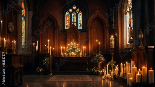 Candlelit Serenity: Reflections of Faith