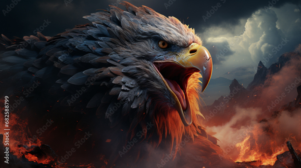 Fototapeta premium amazing eagle wallpaper