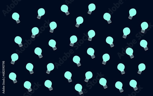 Colorful light bulbs background