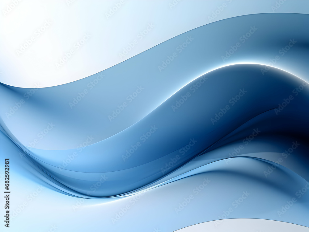 Fototapeta premium Abstract technology futuristic glowing curved line on dark blue background, Abstract flow gradient background, ai generated photo