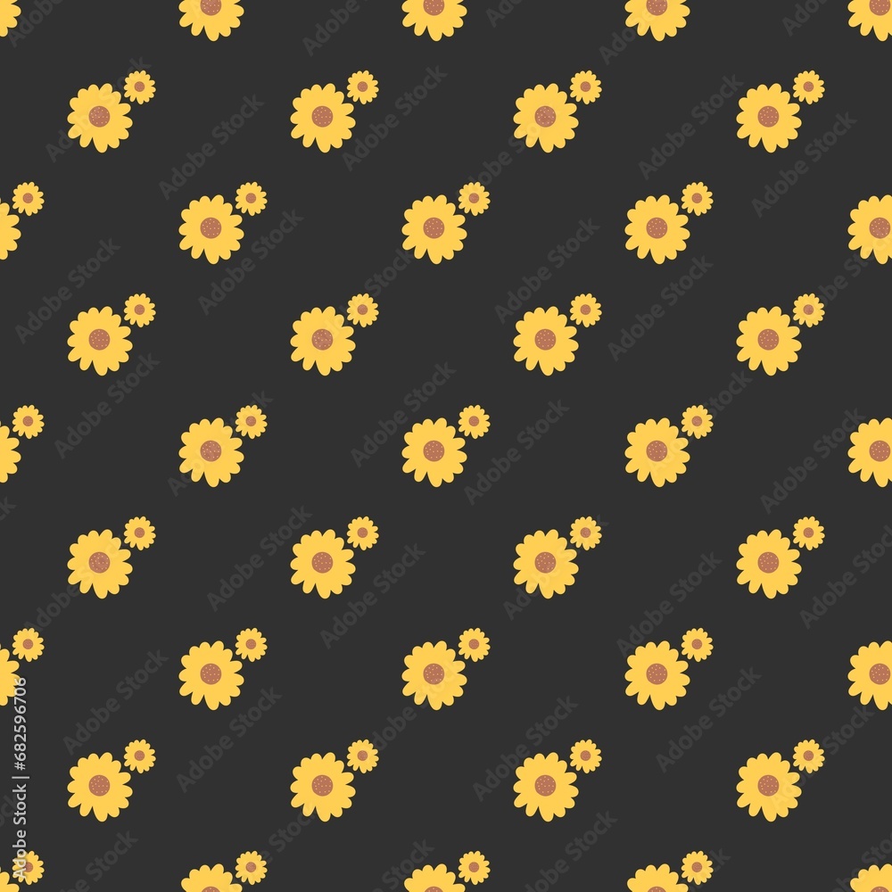 seamless pattern with flowers