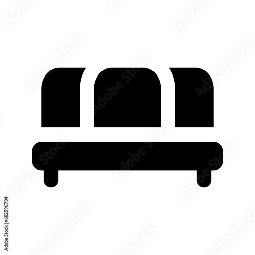 waiting room glyph icon