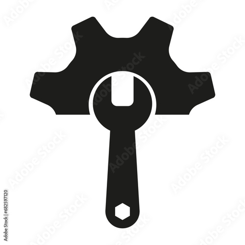Service tools icon. Vector illustration. EPS 10.