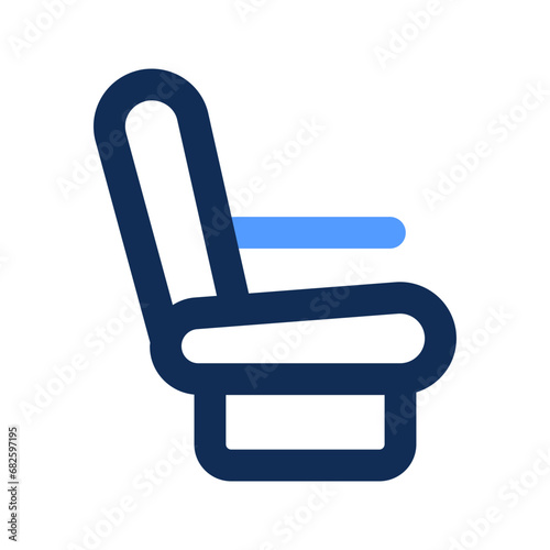 seat outline color icon
