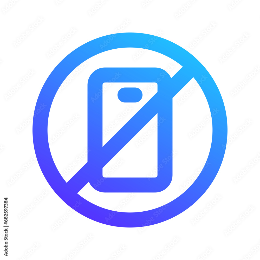 no phone gradient icon no phone gradient icon