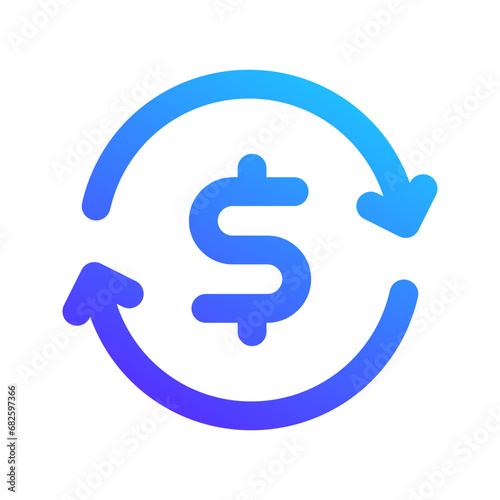 exchange gradient icon
