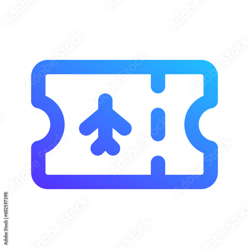 ticket gradient icon