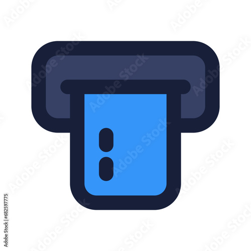 atm flat line icon