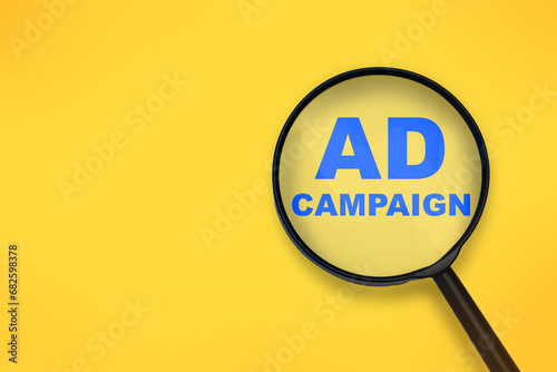 Ad Advertising Campaign, text word, business term metaphor
