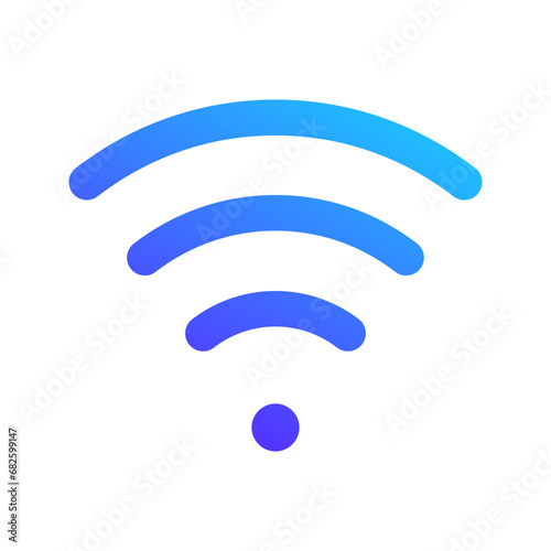 wifi gradient fill icon