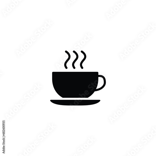 Coffee cup icon, Coffee cup sign vector