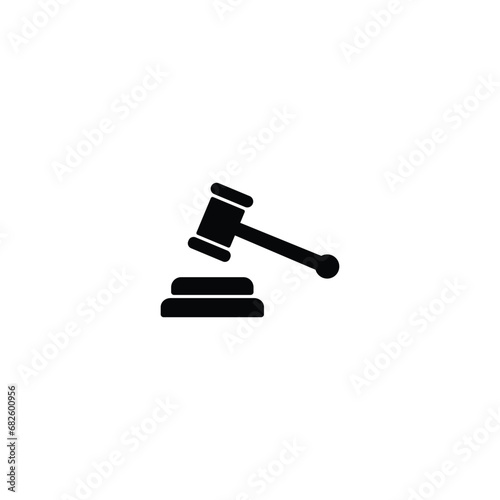 Hammer icon, gavel icon vector