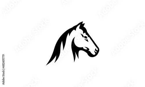 Fototapeta Naklejka Na Ścianę i Meble -  horse head silhouette