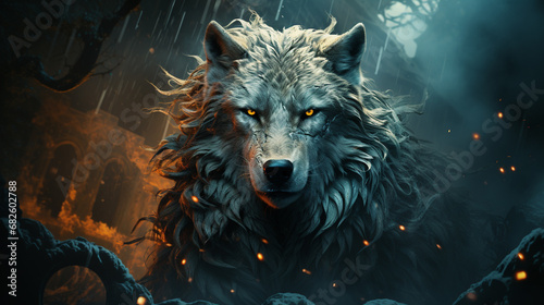 amazing wolf wallpaper © avivmuzi