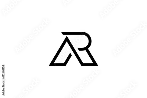 Letter AR Logo Design Vector