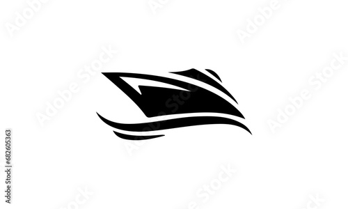 yacht silhouette vector