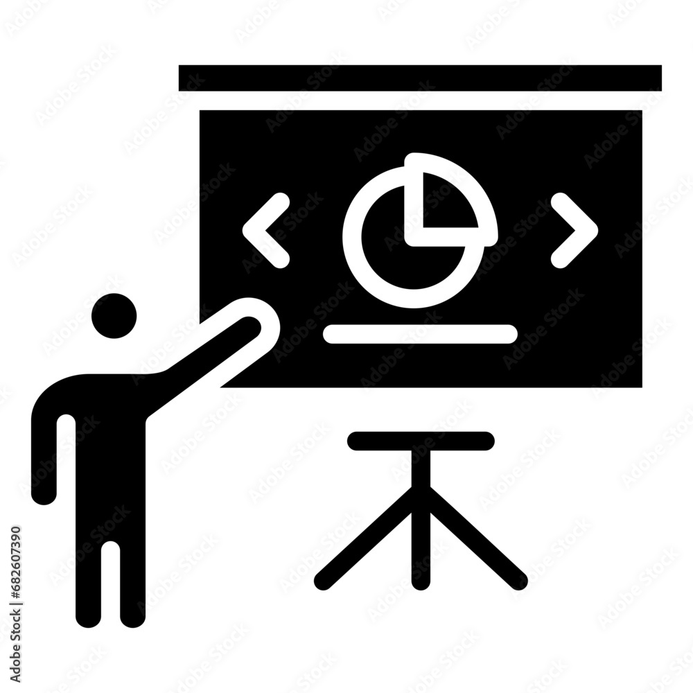 Business Presentation Icon Element For Design Business Presentation Icon Element For Design