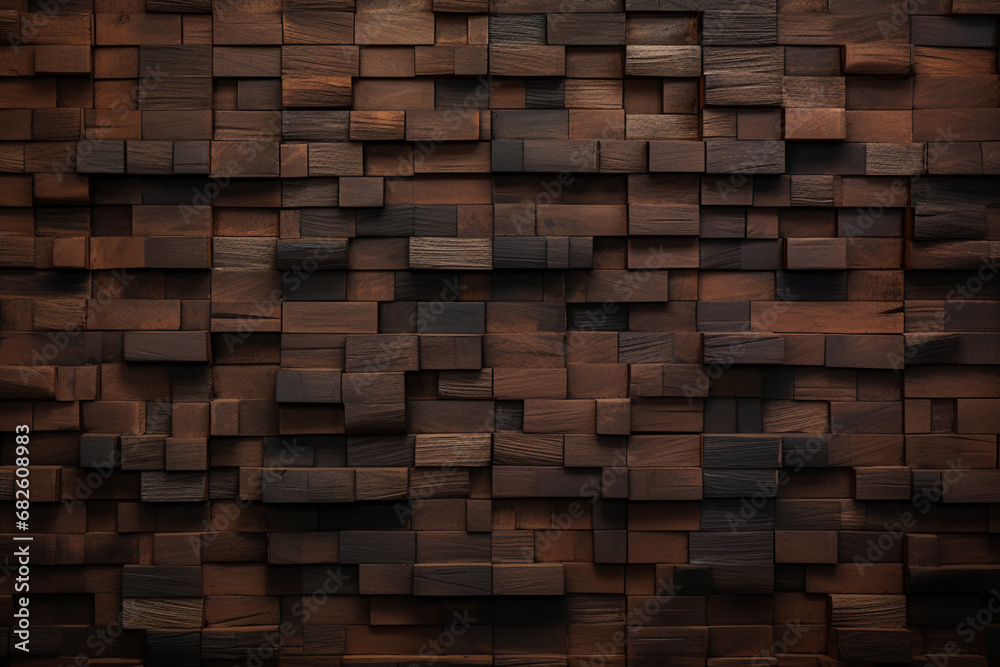 木材の茶色や黒色の壁の板パネルのテクスチャの背景画像。 Wood brown or black wall plank panel texture background image、Generative AI 木材の茶色や黒色の壁の板パネルのテクスチャの背景画像。 Wood brown or black wall plank panel texture background image、Generative AI