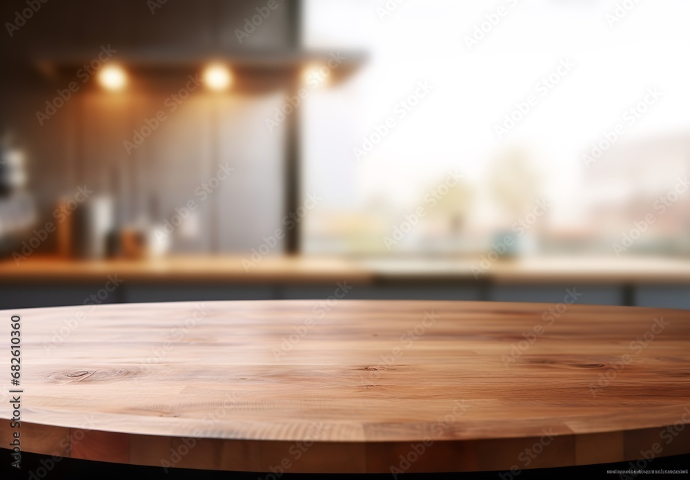 Cozy wooden kitchen table with a window in the background. The natural wood of the table adds a touch of warmth, while the window lets in plenty of natural light. Cozy wooden kitchen table with a window in the background. The natural wood of the table adds a touch of warmth, while the window lets in plenty of natural light.