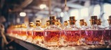 Luxury perfume bottles. Generative AI technology.