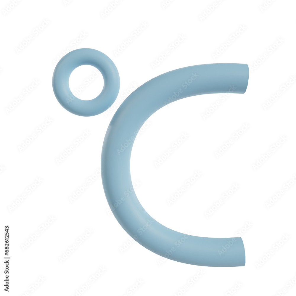 Weather forecast 3d render icon