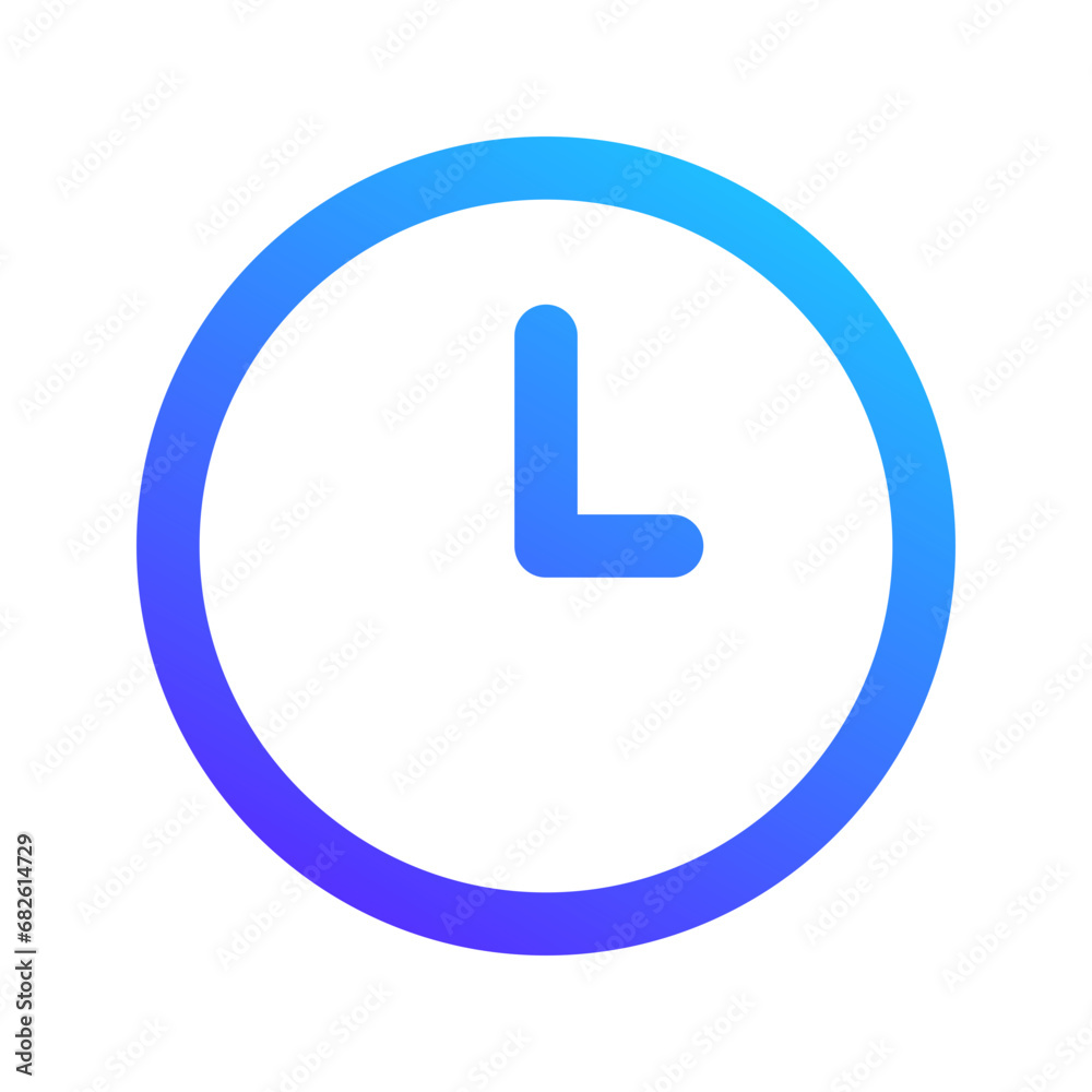clock gradient icon clock gradient icon
