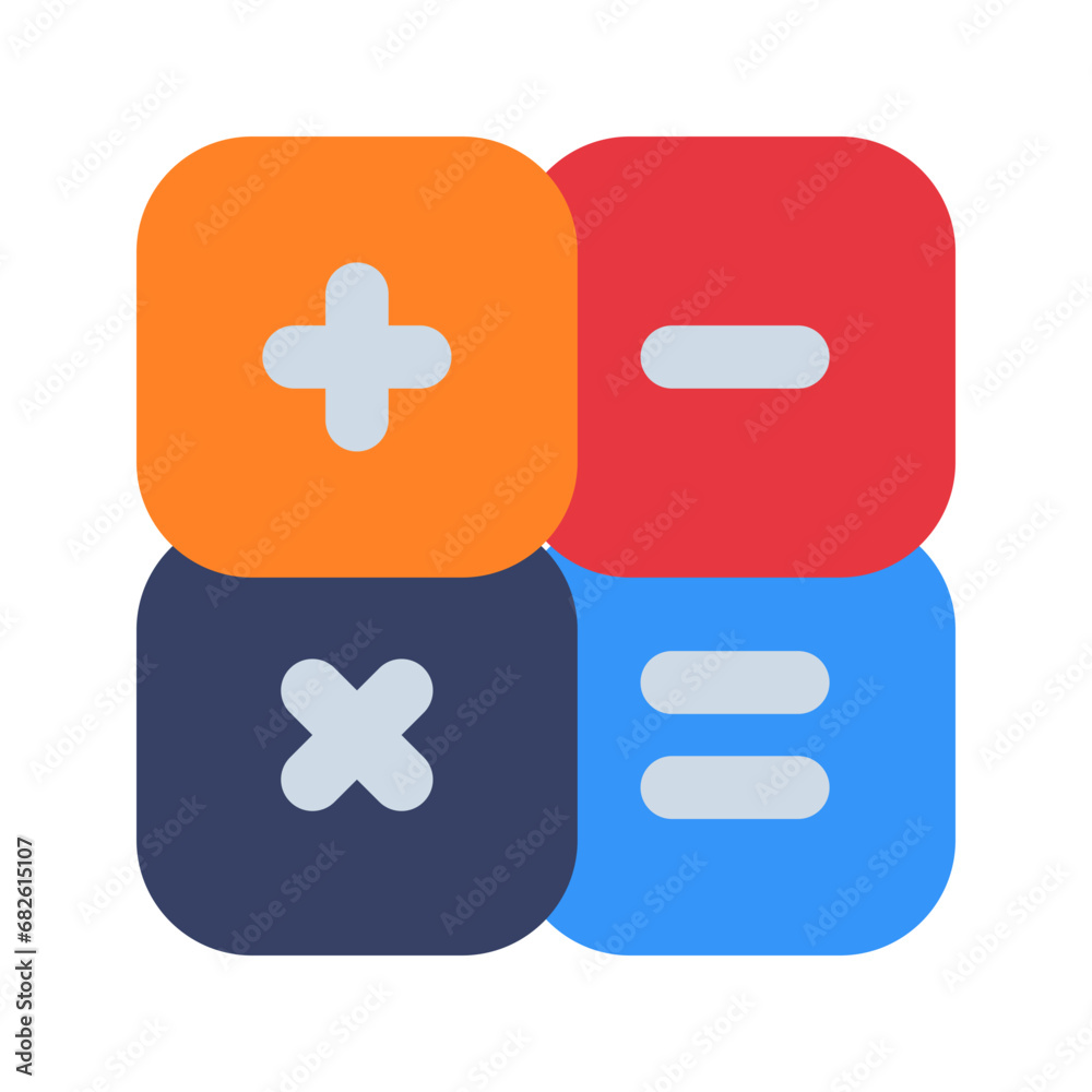 Fototapeta premium calculator flat icon