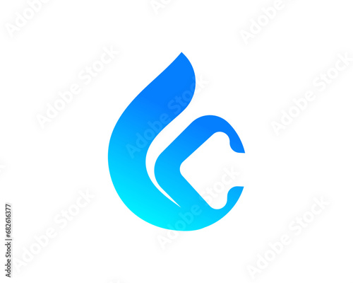 Modern 3d Circle Arrow Up Logo