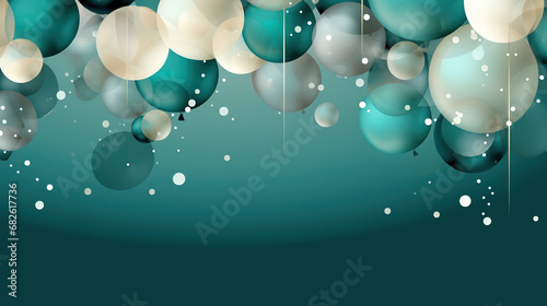 blue and white balloons