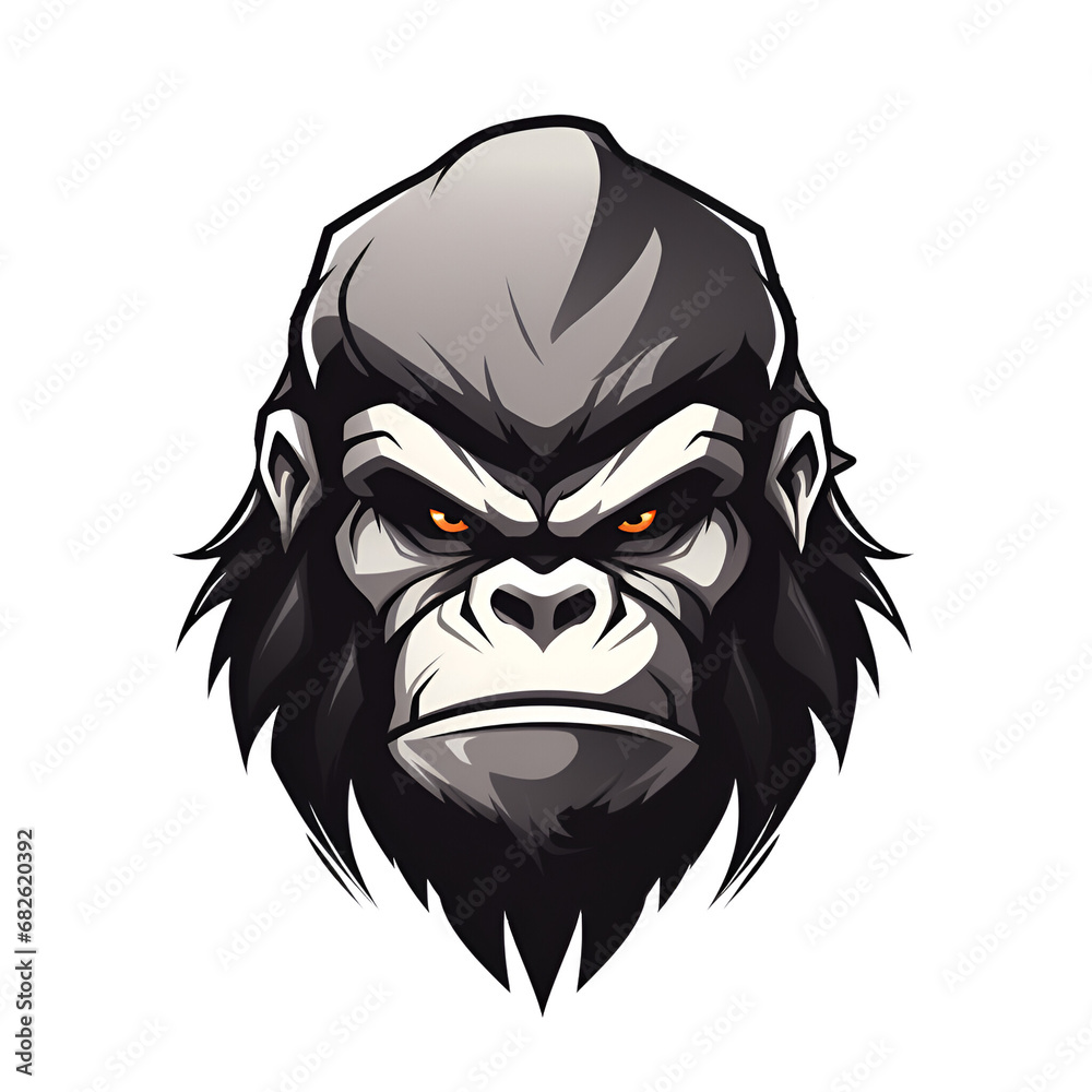 Cartoon Style Gorilla Illustration Painting Drawing No Background Perfect for Print on Demand Merchandise Cartoon Style Gorilla Illustration Painting Drawing No Background Perfect for Print on Demand Merchandise