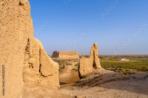 Great Kyz Qala fortress in Merv, an ancient city on the Silk Road close to current Mary, Turkmenistan. Merv was the capital city of many empires and at its hayday the largest in the world.